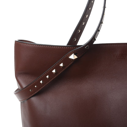 Valentino Garavani Vitello Lovestud Tote Light Brown 8 of 10