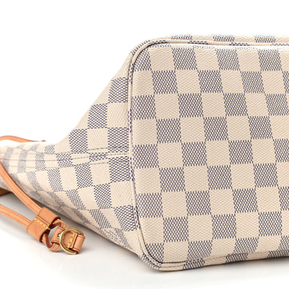 Louis Vuitton Damier Azur Neo Neverfull MM Rose Ballerine 11 of 12
