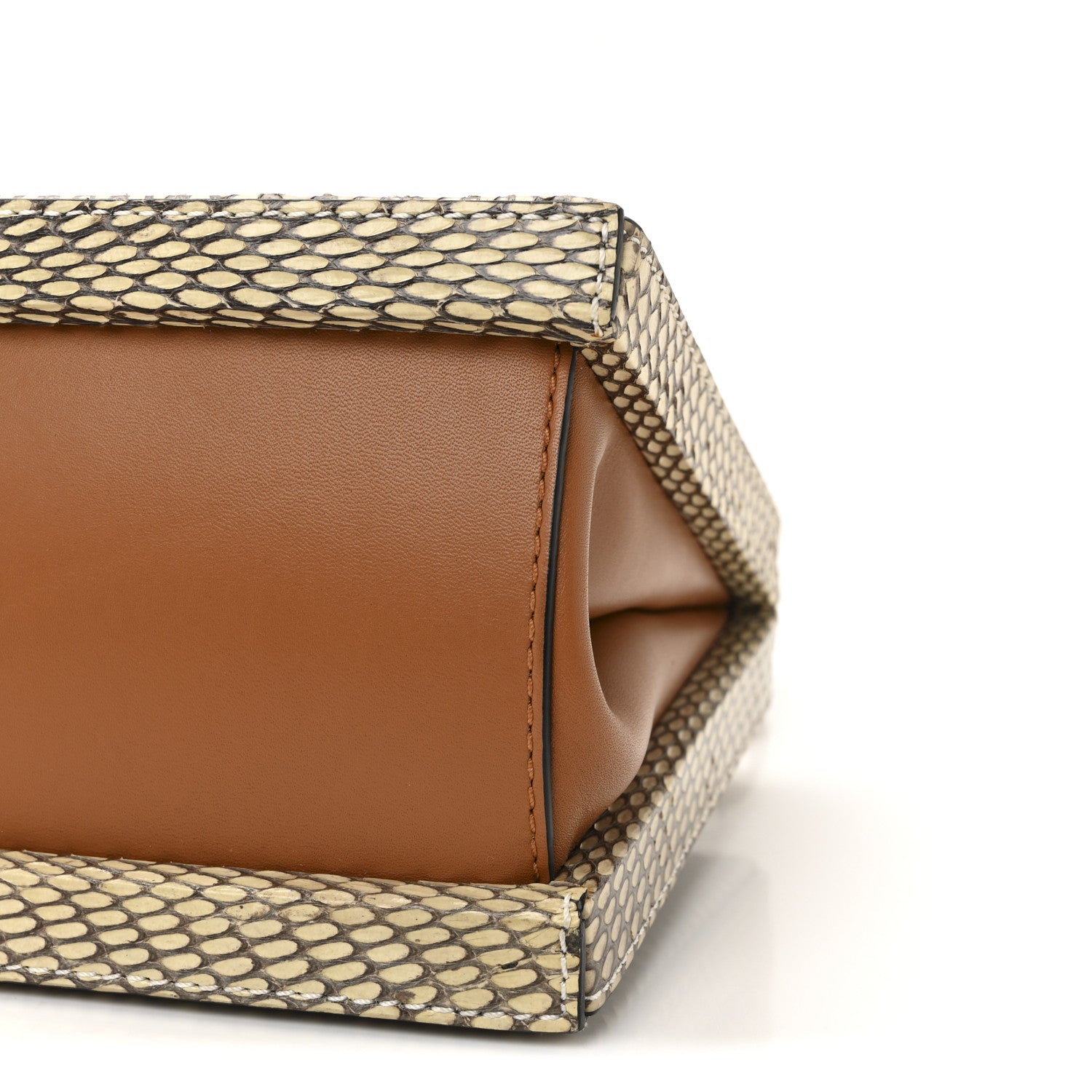 Loewe Snakeskin Postal Bag Beige Multicolor 9 of 9