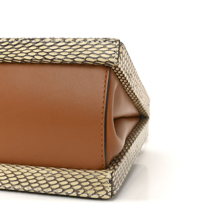 Loewe Snakeskin Postal Bag Beige Multicolor 9 of 9
