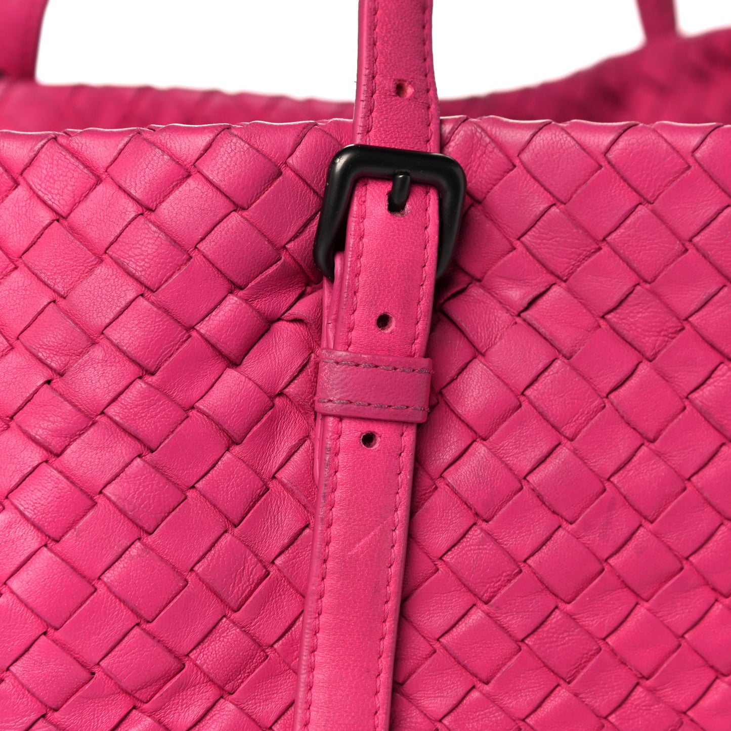 Nappa Intrecciato Large Seamless Tote Fuchsia