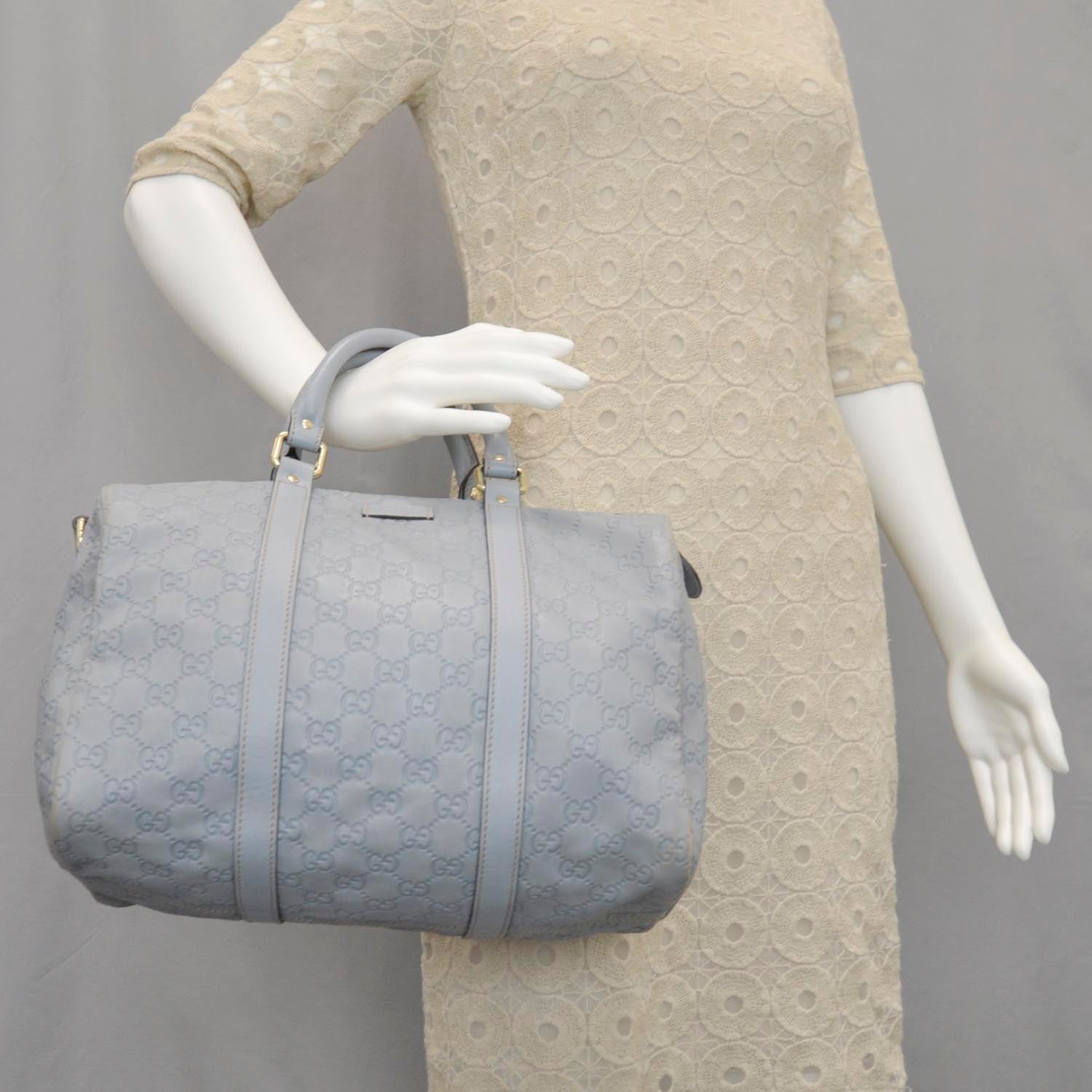 Gucci Guccissima Medium Joy Boston Light Blue 2 of 10