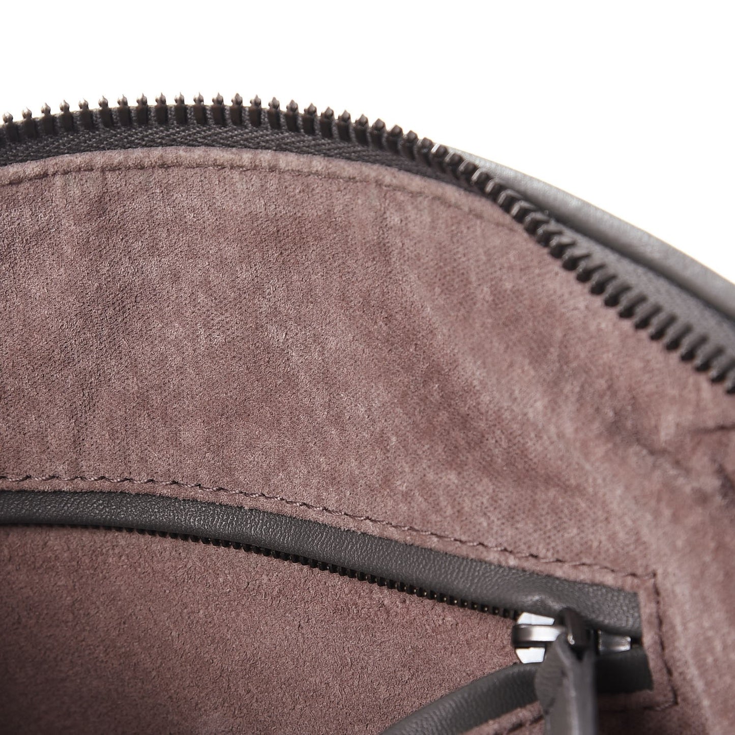 Nappa Intrecciato Pillow Crossbody Messenger Light Grey