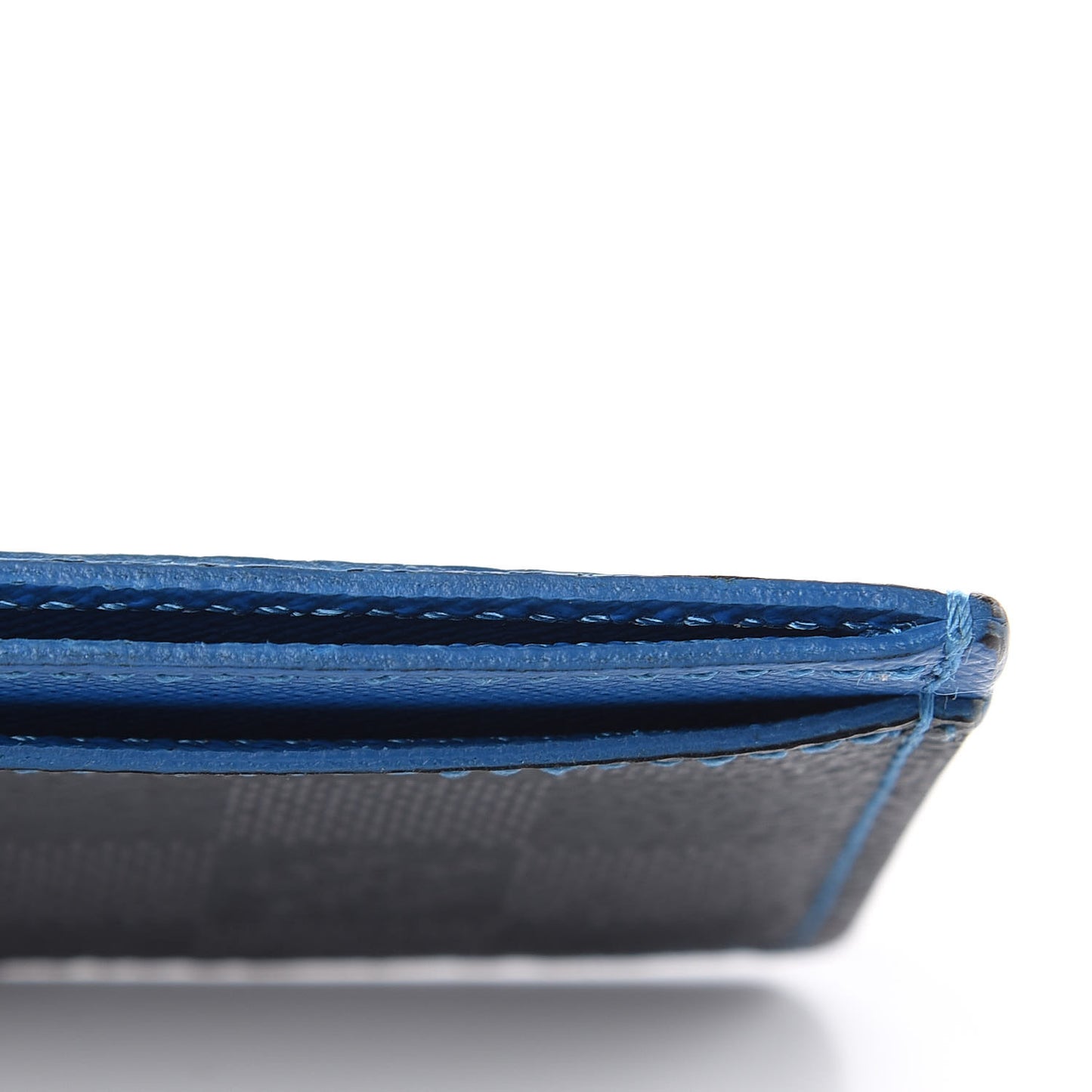 Damier Graphite Card Holder Blue