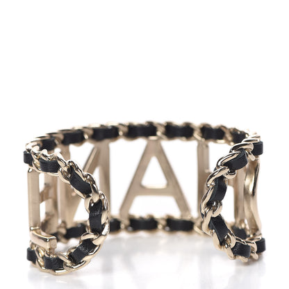Chanel Lambskin Chain Vintage Allure Bracelet Gold 3 of 5