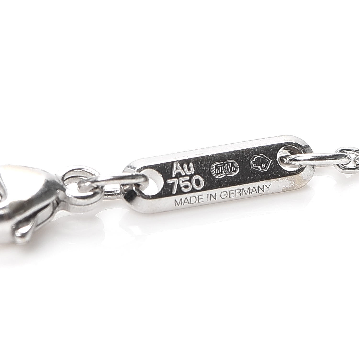 Chopard 18K White Gold Happy Diamonds Icons Chain Bracelet 5 of 6