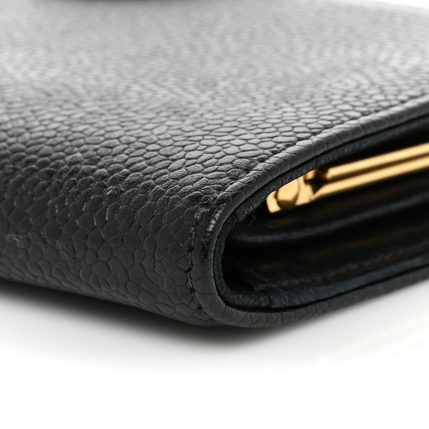 Caviar Timeless CC French Wallet Black