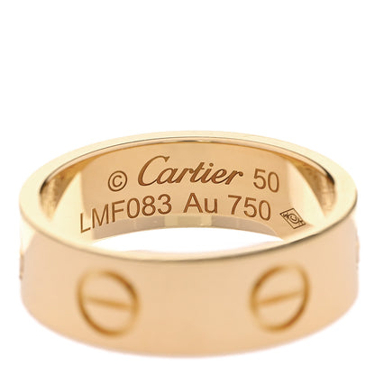 Cartier 18K Yellow Gold 5.5mm LOVE Ring 50 5.25 4 of 5
