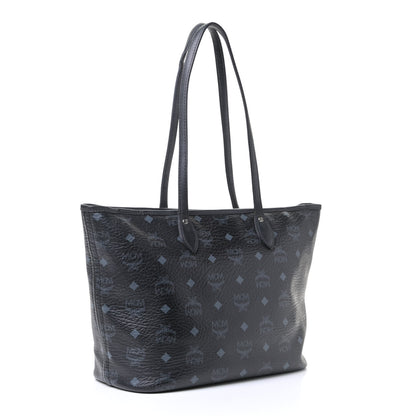 MCM Visetos Dog Bone Shopper Tote Black 2 of 8