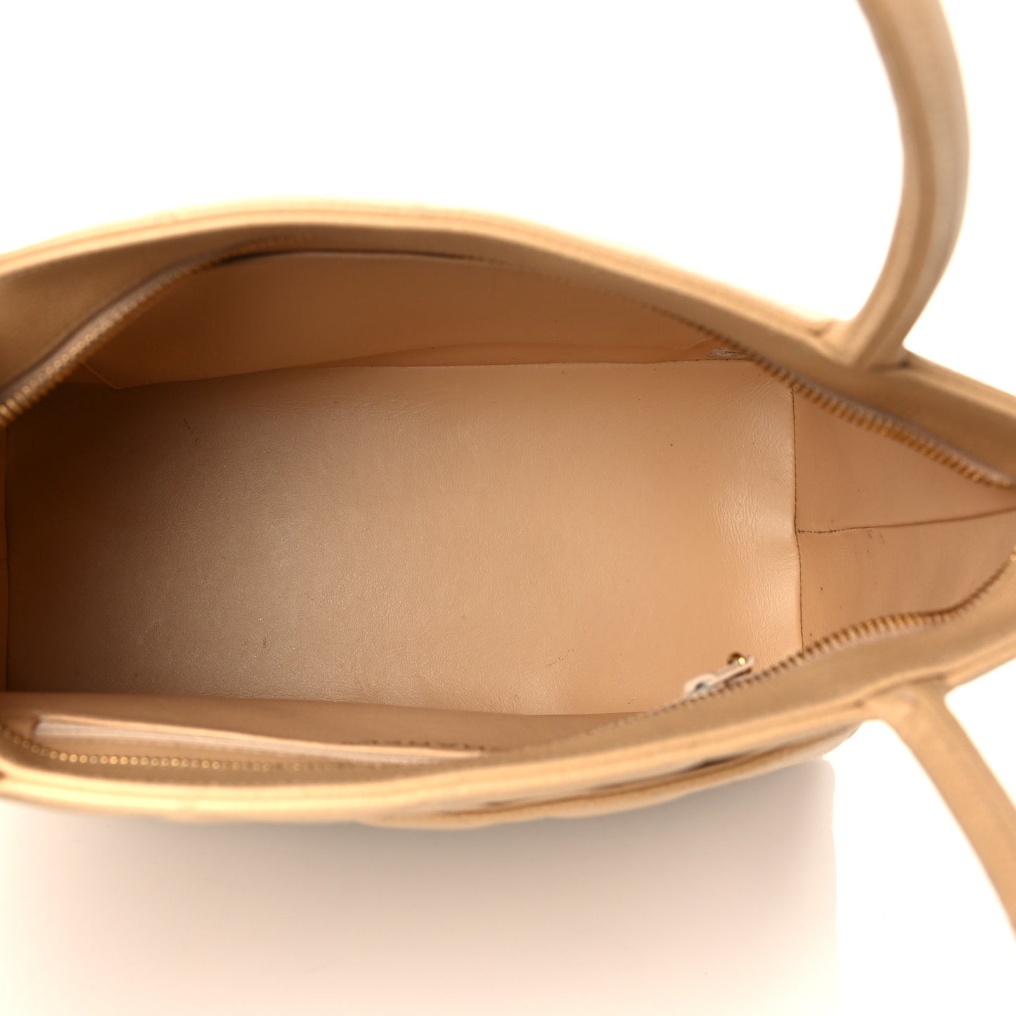 Caviar Quilted Medallion Tote Beige