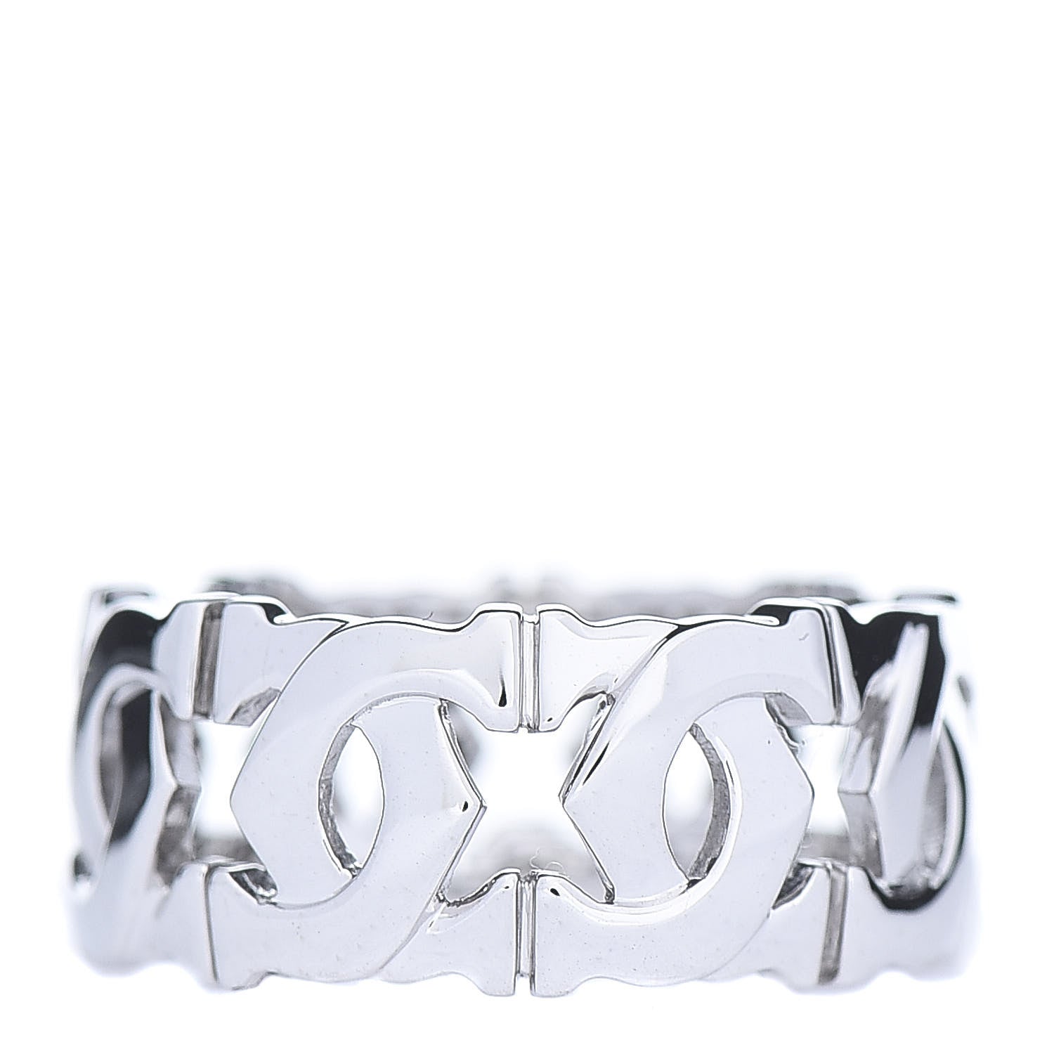 Cartier 18K White Gold Entrelaces Ring 49 4.75 3 of 7