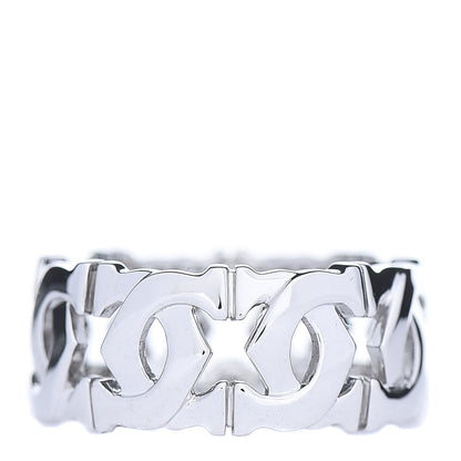 Cartier 18K White Gold Entrelaces Ring 49 4.75 3 of 7