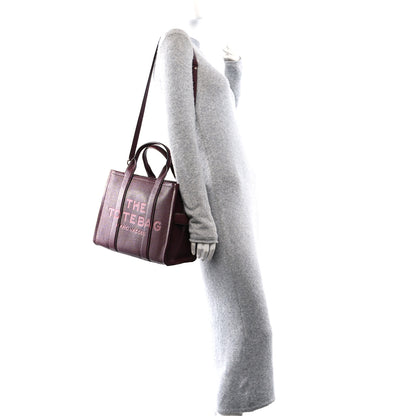 Marc Jacobs Grained Calfskin Medium The Tote Bag Chianti 2 of 9