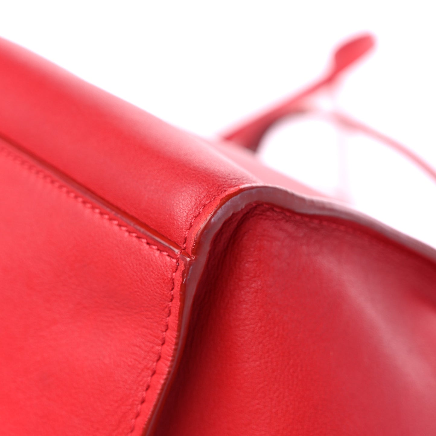 Smooth Calfskin Small Big Bag Red