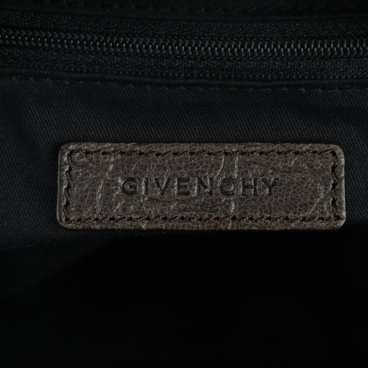 Lambskin Crocodile Embossed Medium Antigona Grey