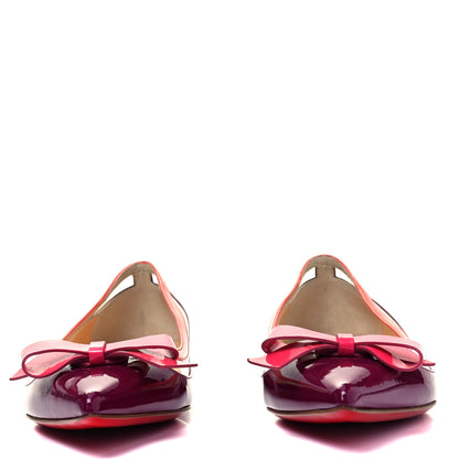 Christian Louboutin Patent PVC Suspendo Ballet Flats 38.5 Pink 2 of 7
