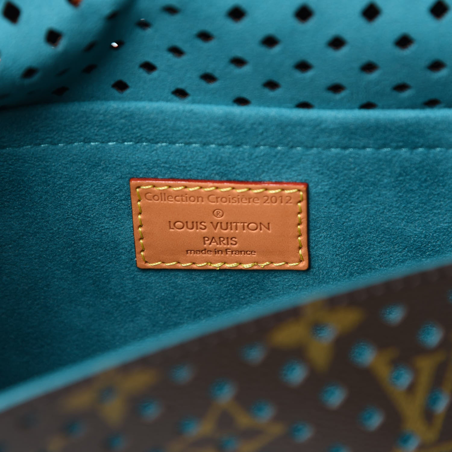Louis Vuitton Monogram SC Flore Saumur Teal 7 of 11