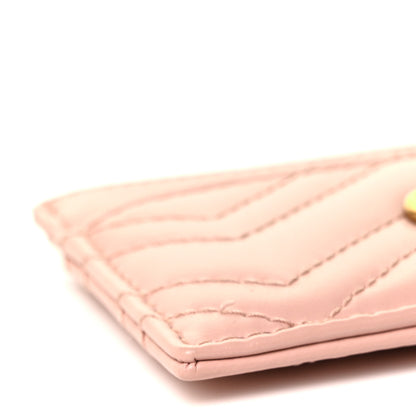 Gucci Calfskin Matelasse GG Marmont Card Holder Perfect Pink 7 of 8