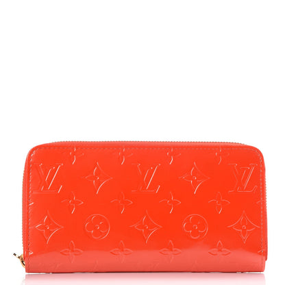 Louis Vuitton Vernis Zippy Wallet Orange Sunset 1 of 7