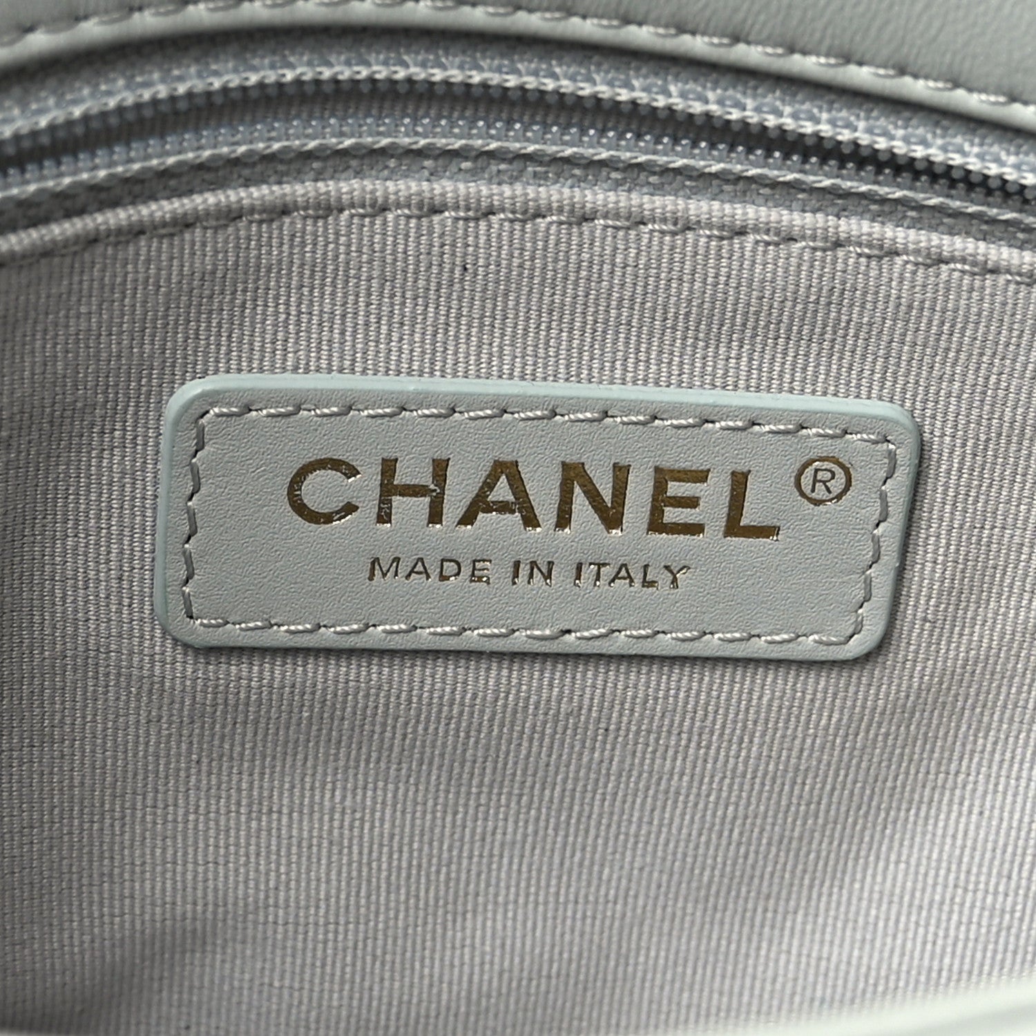 Chanel Lambskin Quilted Mini CC You Flap Light Grey 6 of 9