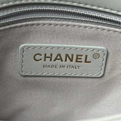 Chanel Lambskin Quilted Mini CC You Flap Light Grey 6 of 9