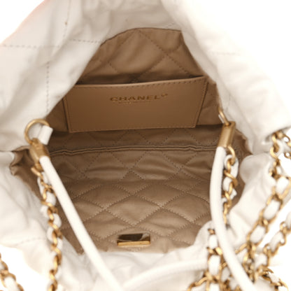 Chanel Shiny Calfskin Quilted Mini Chanel 22 White 5 of 11