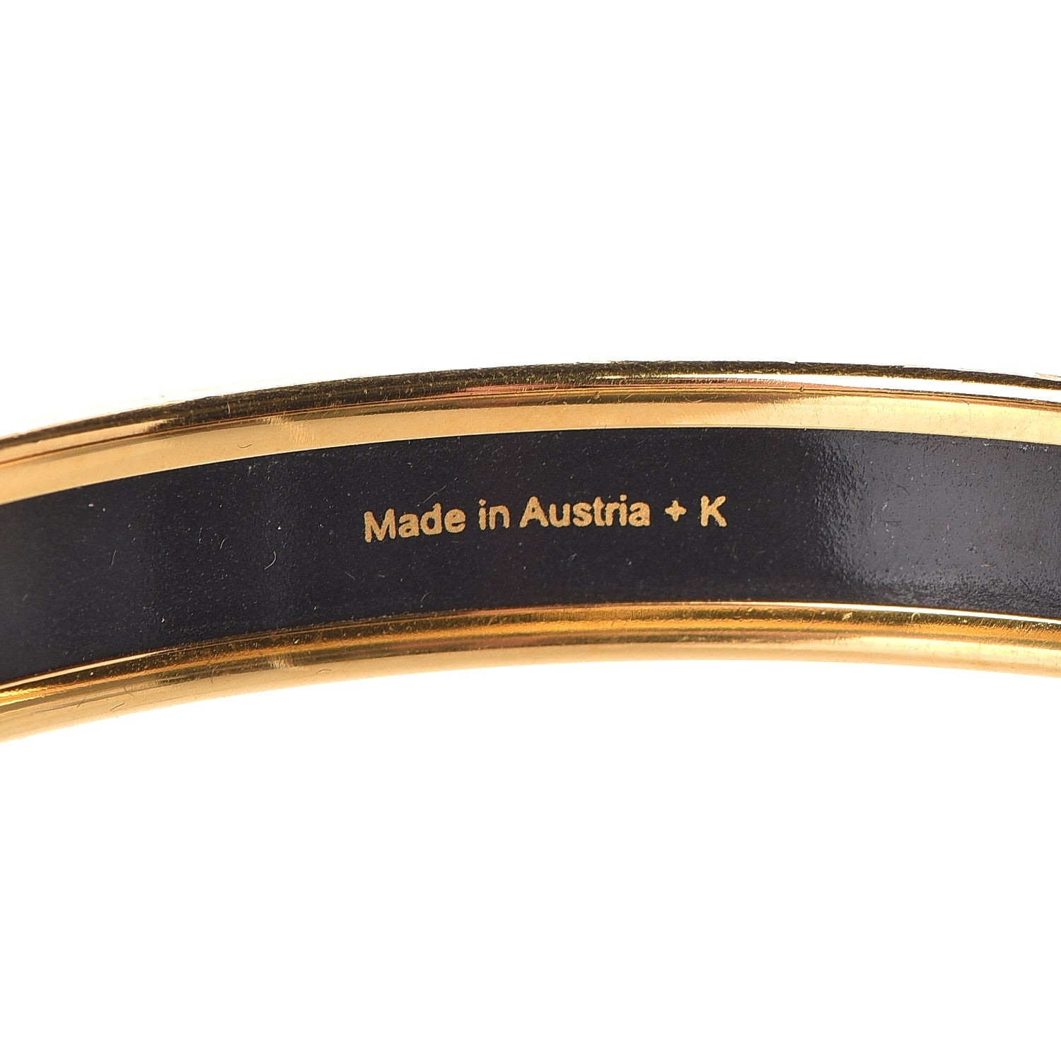 Hermes Enamel Printed Narrow Capitales Bracelet 65 4 of 4