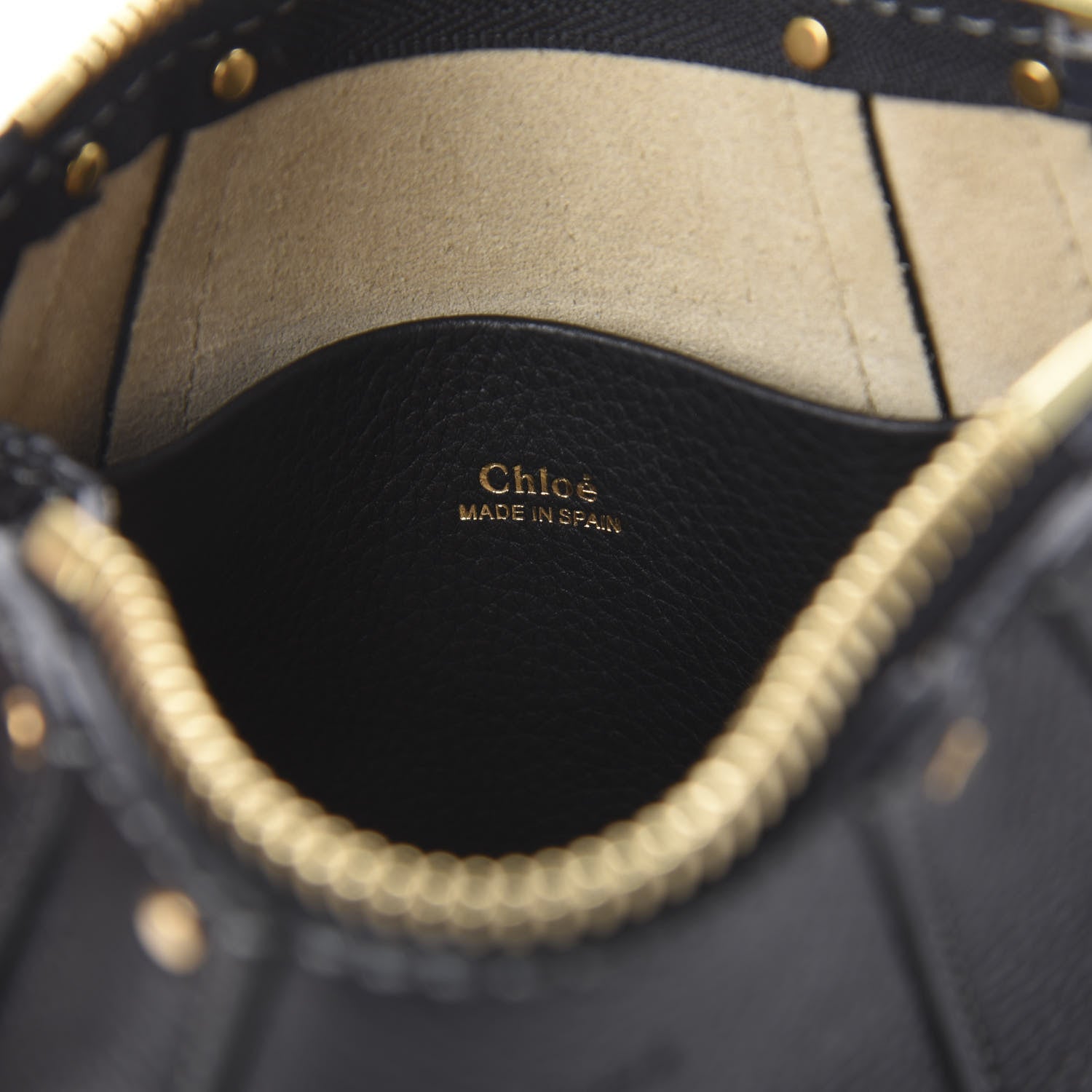 Chloe Grained Calfskin Nano Hayley Hobo Black 7 of 7