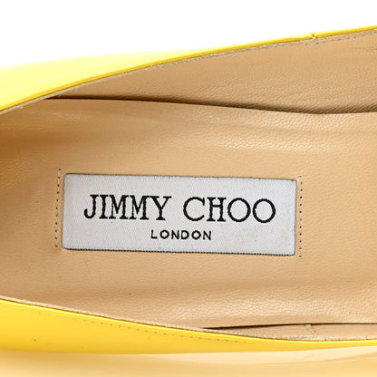 Jimmy Choo JIMMY CHOO Patent Anouk 120 Pumps 40 Neon Yellow 7 of 7