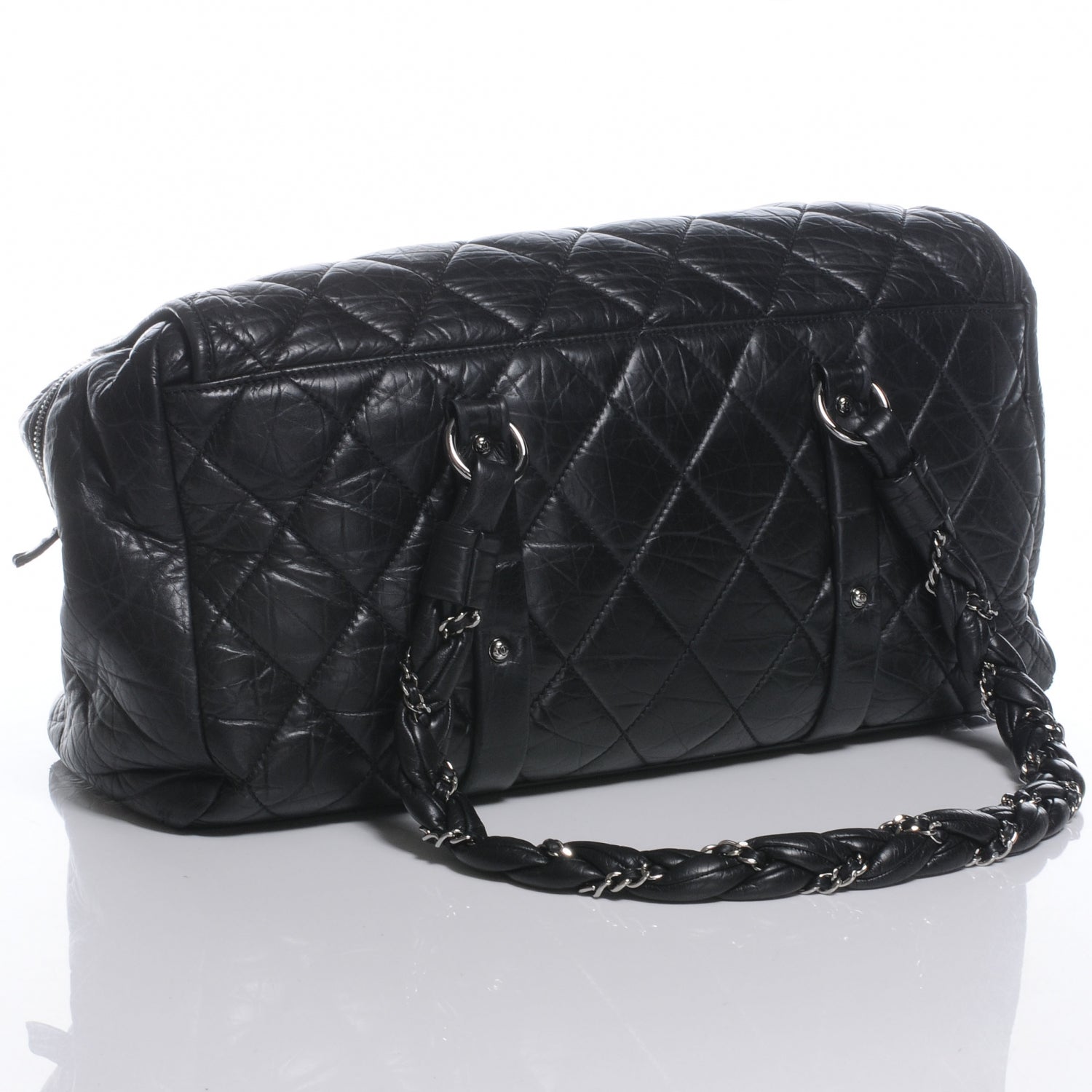 Chanel Ligne Large Duffel Bag Black 3 of 7