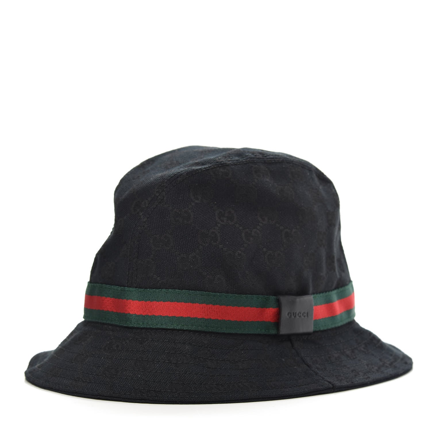 Gucci Monogram Web Bucket Hat XL Black 1 of 6