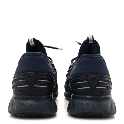 Louis Vuitton Neoprene Mesh Rubber Fastlane Low Sneakers 37 Marine 5 of 11