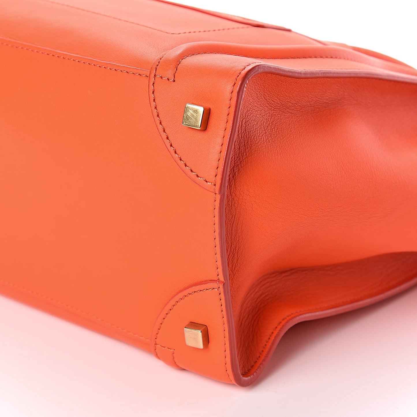 Smooth Calfskin Mini Luggage Orange