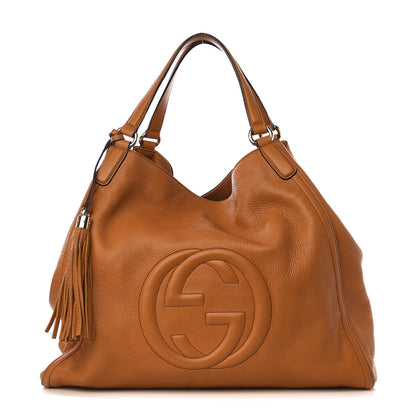 Gucci Cellarius Calfskin Large Soho Shoulder Bag Curcuma 1 of 8