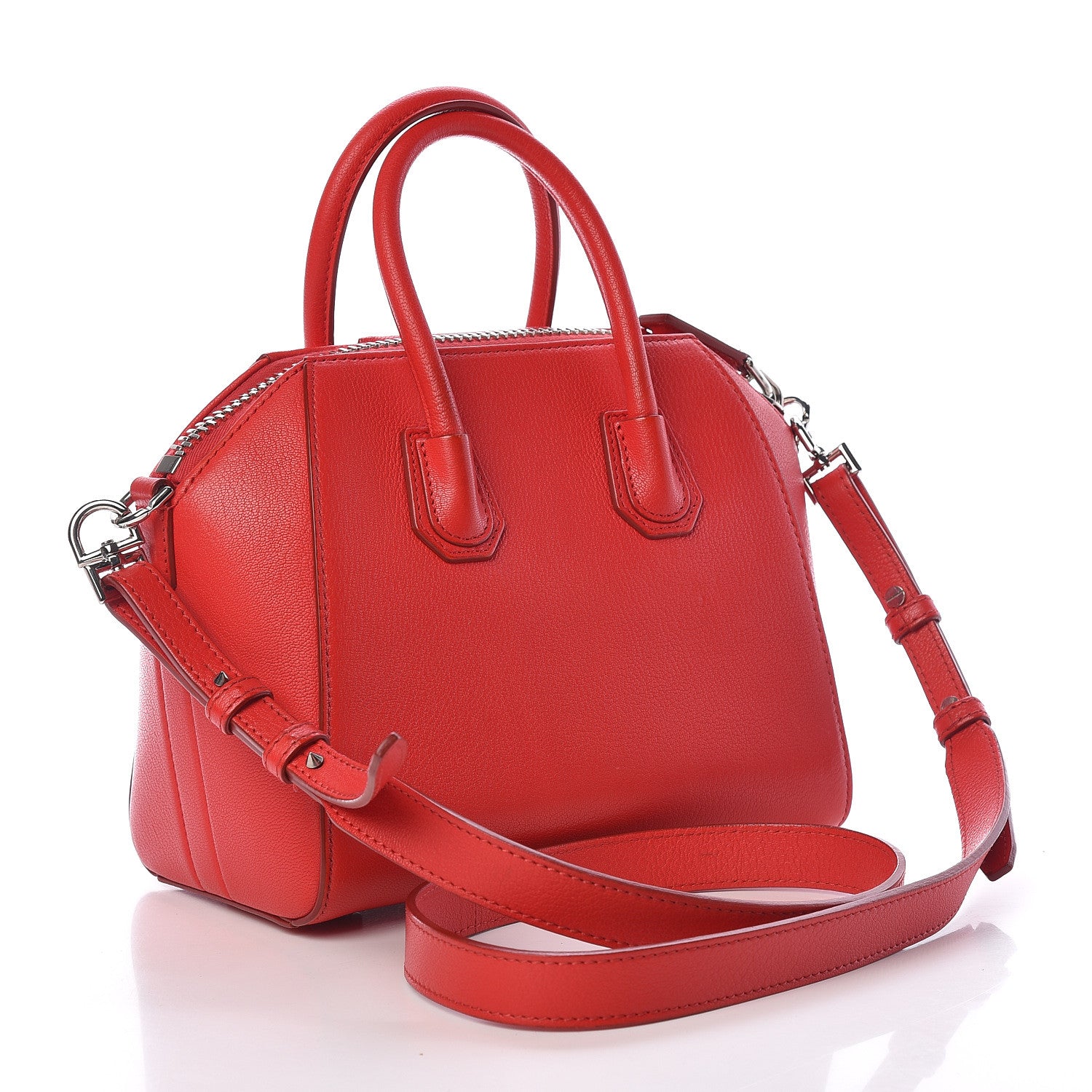 Givenchy Sugar Goatskin Mini Antigona Medium Red 3 of 11