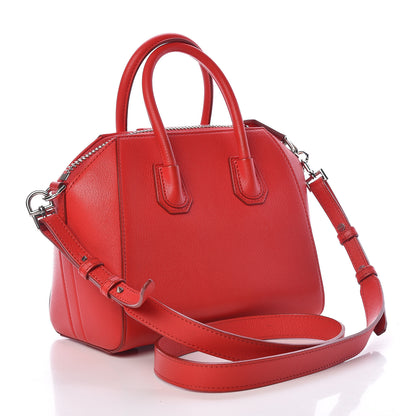 Givenchy Sugar Goatskin Mini Antigona Medium Red 3 of 11