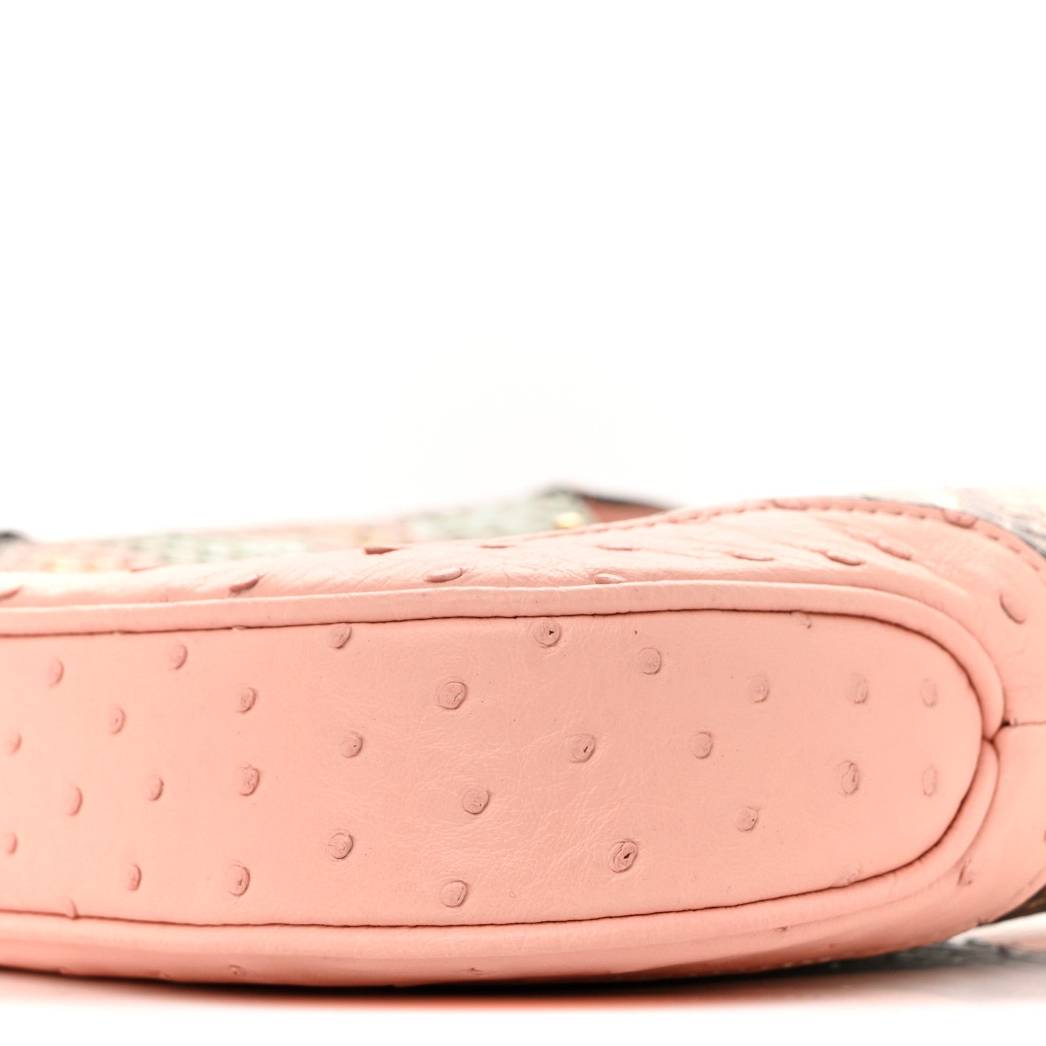 Gucci Snakeskin Ostrich Calfskin Small Jackie 1961 Hobo Pink Multicolor 11 of 12
