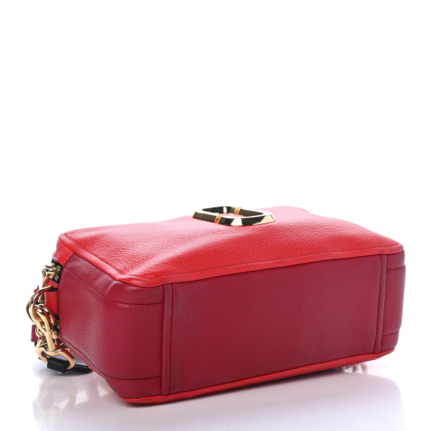Calfskin Small Snapshot Camera Bag Red