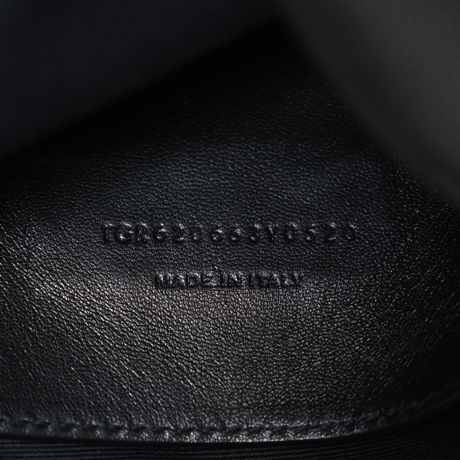 Saint Laurent Grain De Poudre Medium West Hollywood Monogram Fold-Over Black 9 of 17