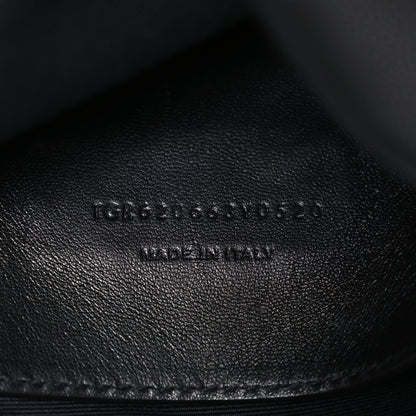 Saint Laurent Grain De Poudre Medium West Hollywood Monogram Fold-Over Black 9 of 17