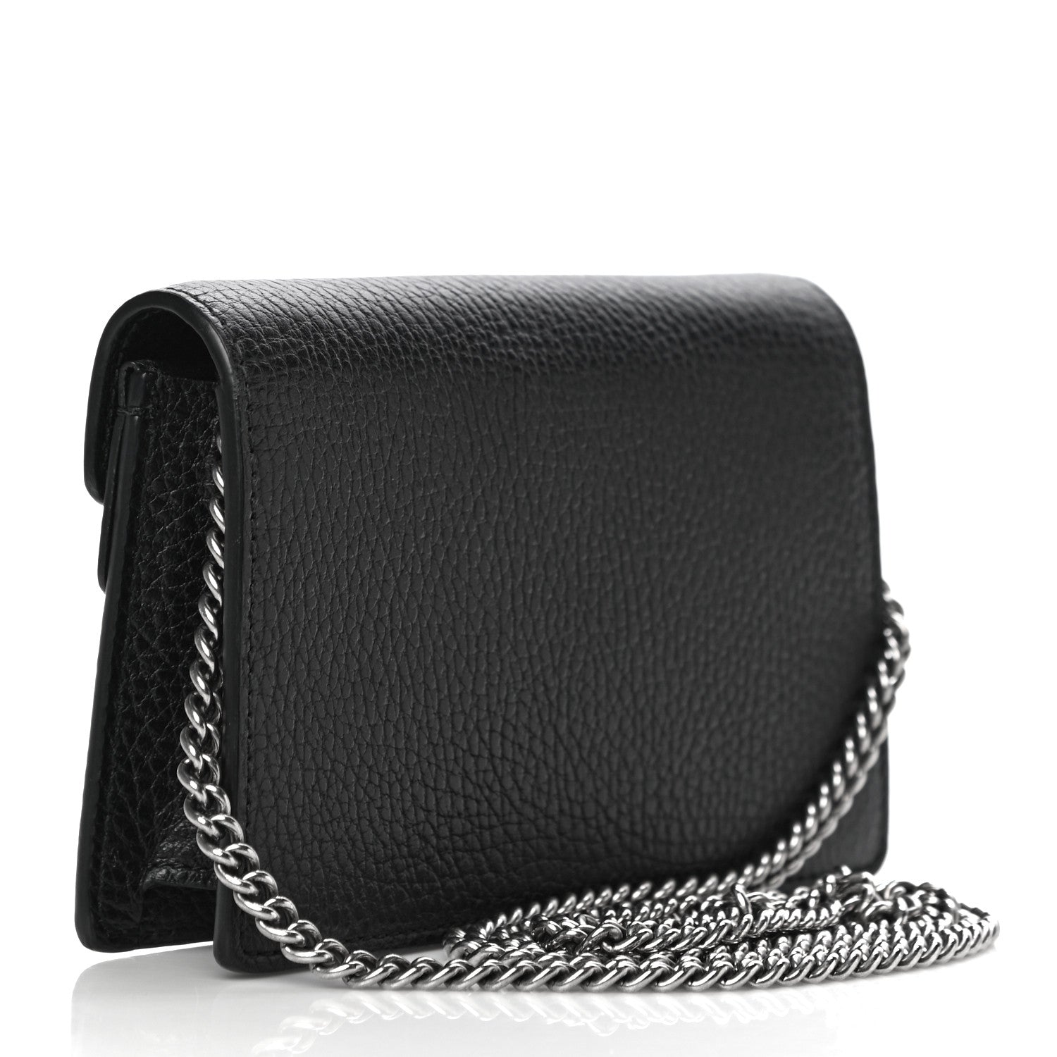 Gucci Calfskin Super Mini Dionysus Shoulder Bag Black 3 of 12