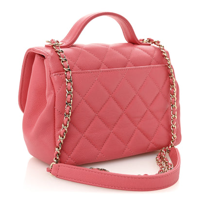 Chanel Caviar Quilted Small Business Affinity Flap Coral 3 of 11