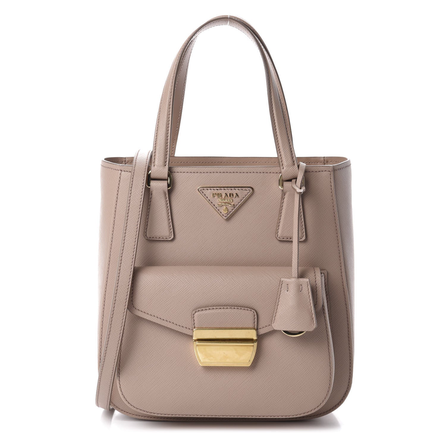 Prada Saffiano Lux Metroplis Tote Cipria 1 of 10