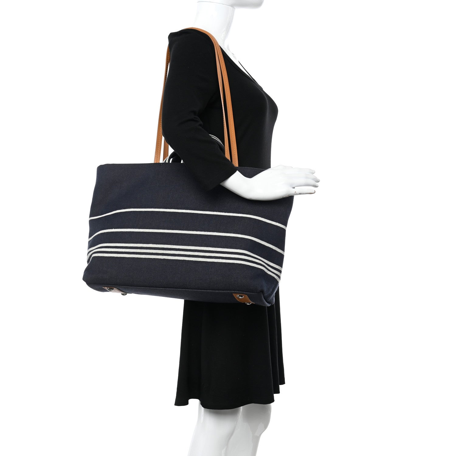 Chanel Denim Large Shopping Tote Blue 3 of 11