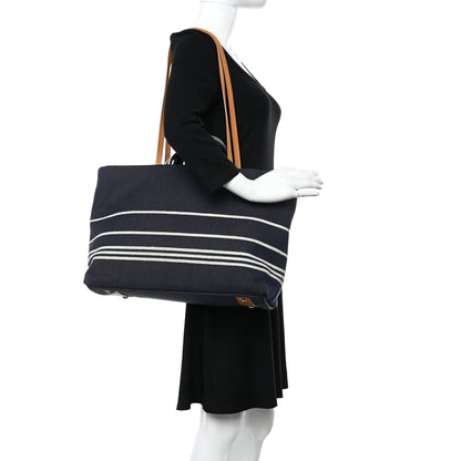 Chanel Denim Large Shopping Tote Blue 3 of 11