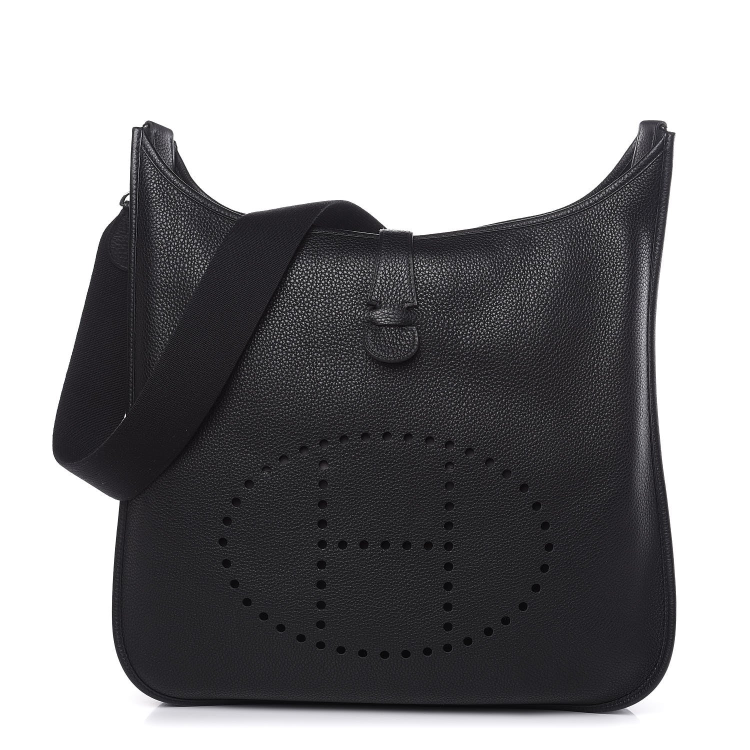 Hermes Taurillon Clemence Evelyne II TGM Black 1 of 9