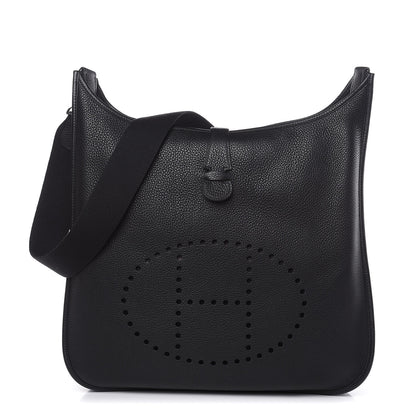 Hermes Taurillon Clemence Evelyne II TGM Black 1 of 9
