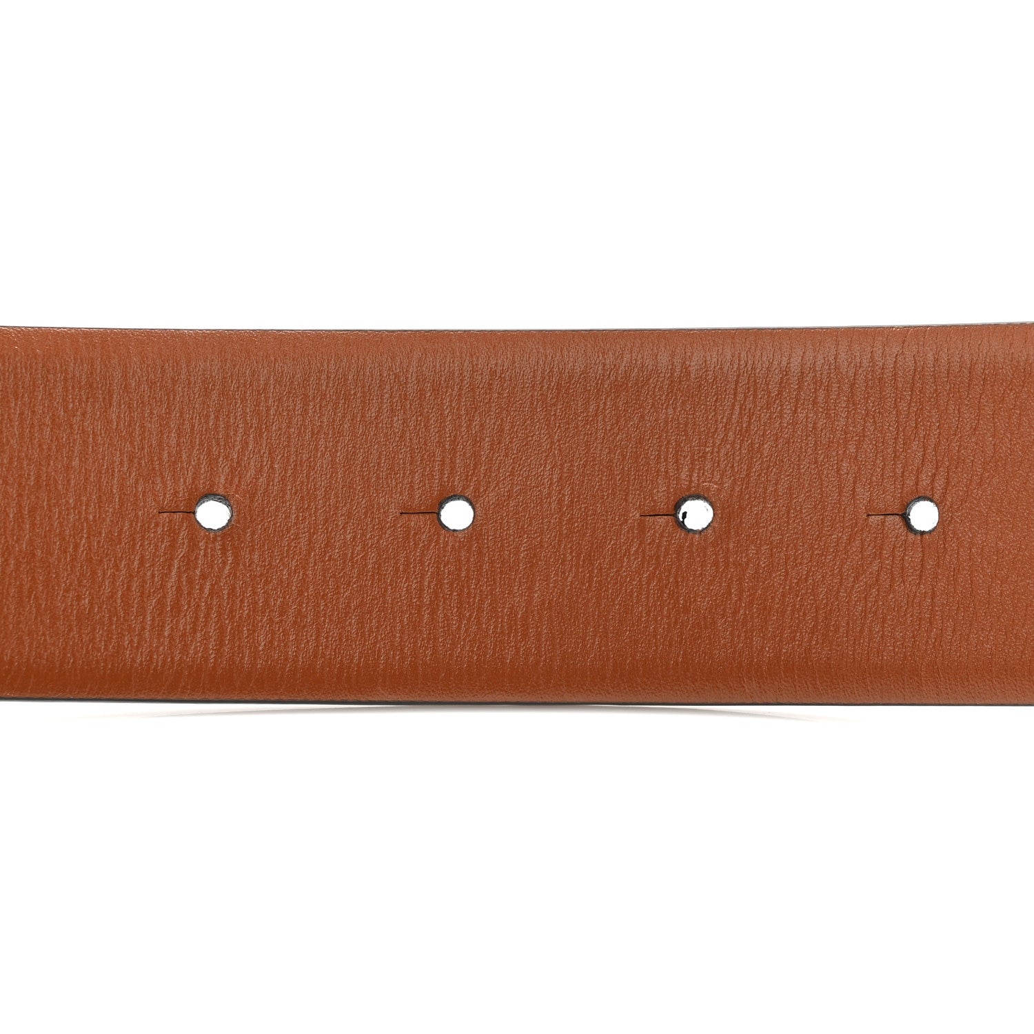 Valentino Garavani Glossy Calfskin VLogo Reversible 40mm Belt 90 36 Saddle Brown Black 5 of 7