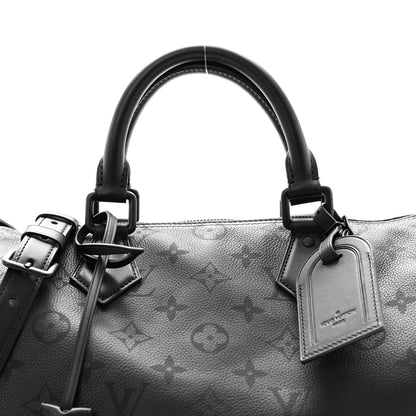 Louis Vuitton Calfskin Monogram Speedy P9 Bandouliere 40 Ultra Black 7 of 10