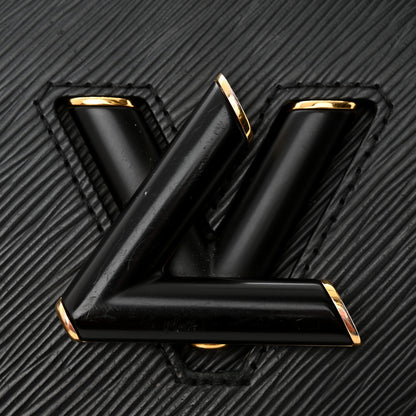 Louis Vuitton Epi Twist Shoulder Bag MM Matte Black Gold 15 of 19